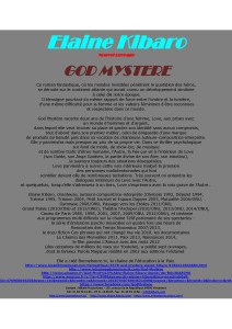 communiqué livre  God Mystère